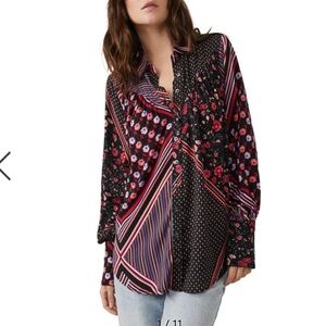 NWT Free People Hazel Button Down Shirt
